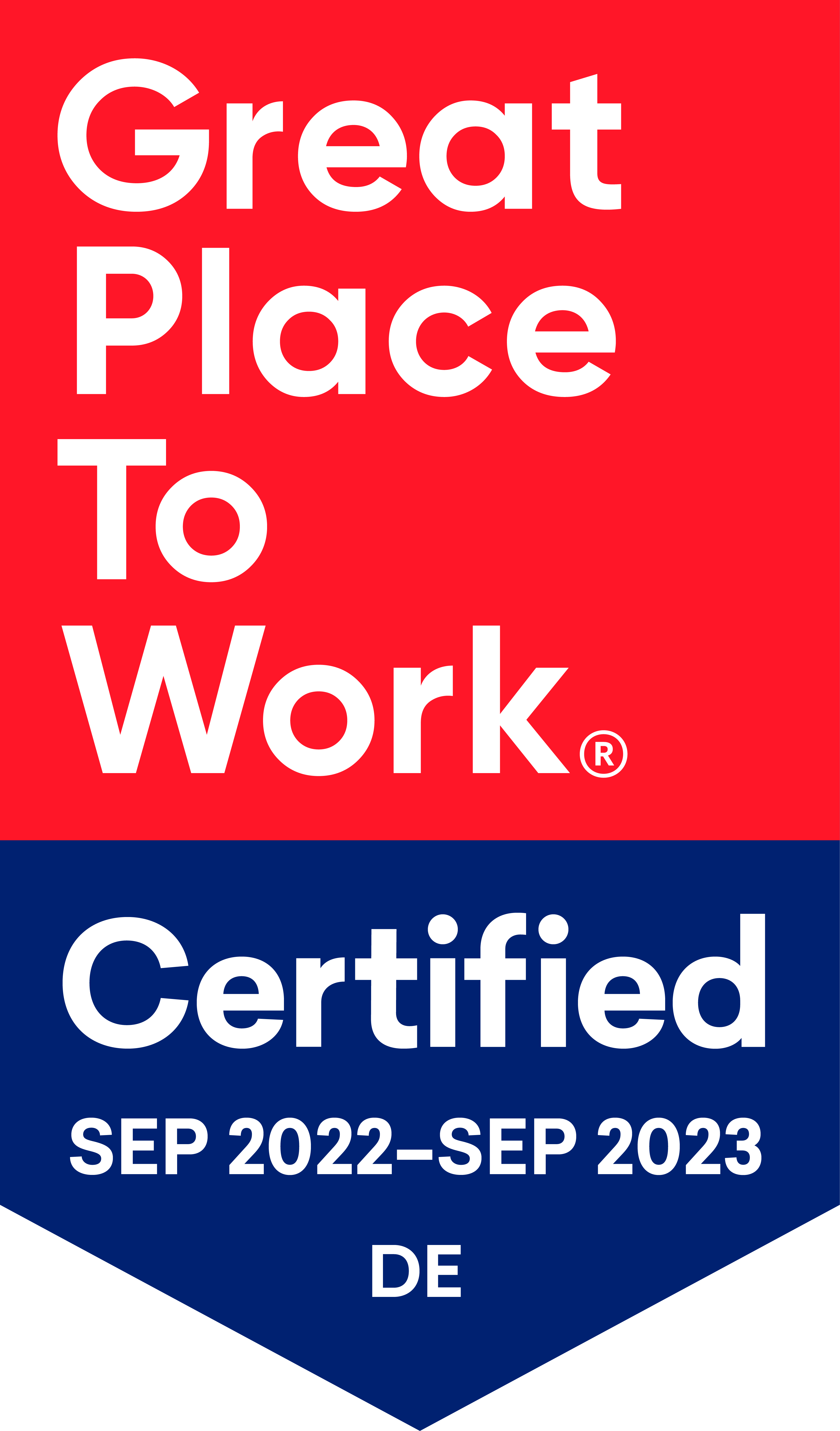 Great Place to Work Certificate